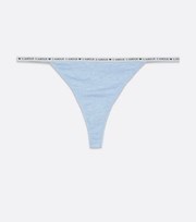New Look Pale Blue Amour Heart Logo Thong